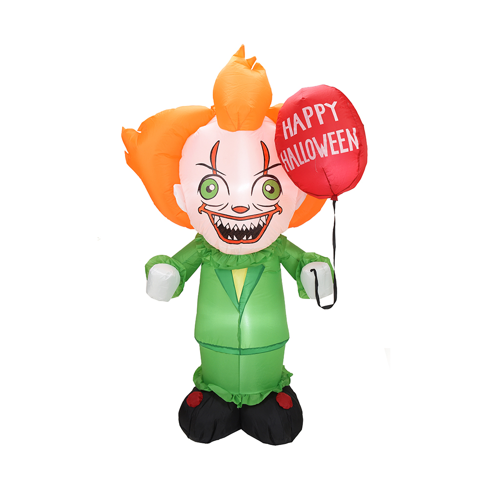 180cm Halloween opblaasbare luchtballon clown tuindecoratie (ingebouwde led)